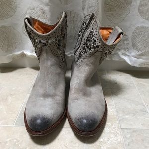 Frye Cowgirl Booties